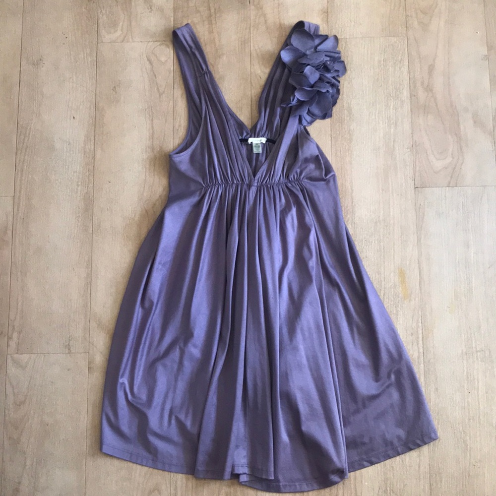 Light purple Elijah dress with shoulder flower XS